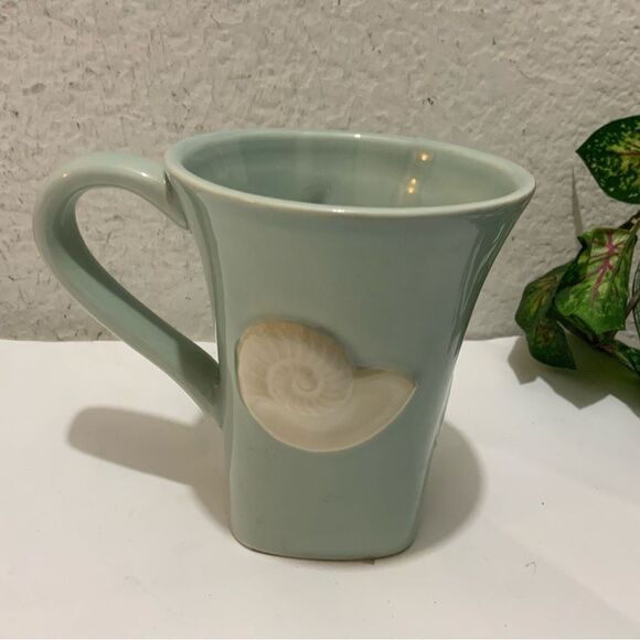 Shell Embossed 3D Starfish Coffee Mug Tea Cup Home Studio Shoreline Collection - Picture 6 of 8